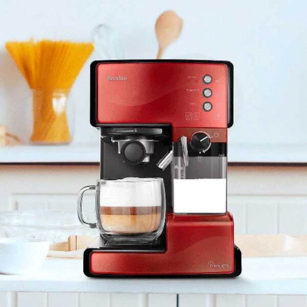 Espressor Breville Prima Latte VCF046X-DIM Red 1050 W, 1.5 l, Bloc termic photo 2