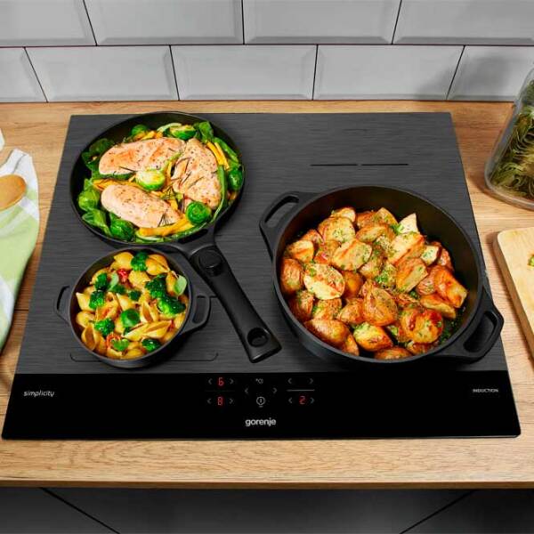 Plită încorporabilă cu inducție Gorenje GI6421SYB Black Vitroceramică, 7200 W photo 6