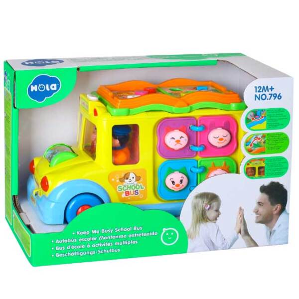 Jucărie interactivă Mola Cars for Kids HT 796 Yellow 3+ photo 2