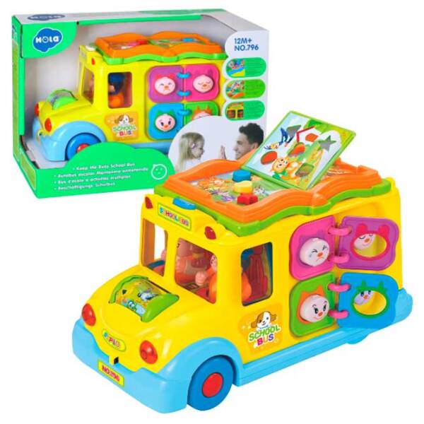 Jucărie interactivă Mola Cars for Kids HT 796 Yellow 3+ photo 7