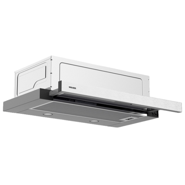 Hotă Wolser WL-F 60 Slim Inox 60 cm, Recirculare, 400 m³/h photo 1