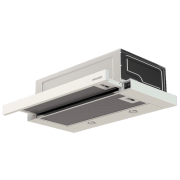 Hotă Wolser WL-F 60 Slim White 60 cm, Recirculare, 400 m³/h