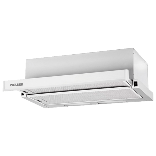 Hotă Wolser WL-60 FG IX White 60 cm, Evacuare, 700 m&sup3;/ h photo 1