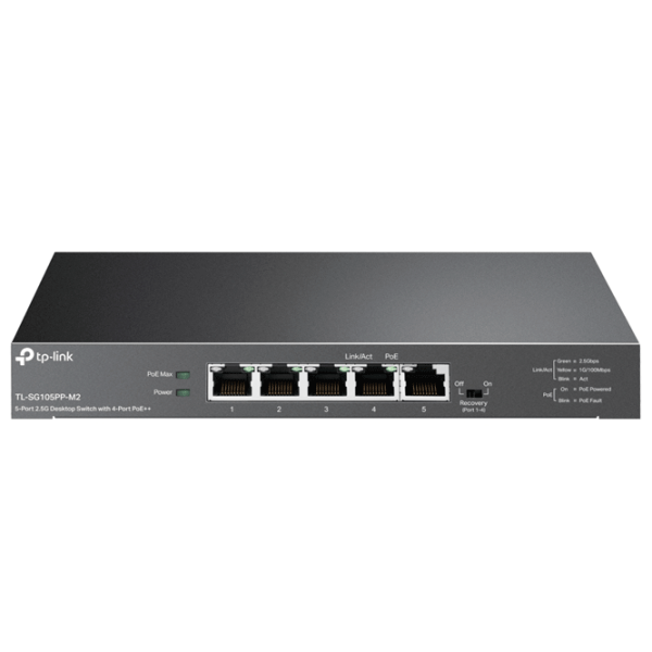 PoE Switch TP-Link TL-SG105PP-M2 Gray 25 Gbit/ s photo 1
