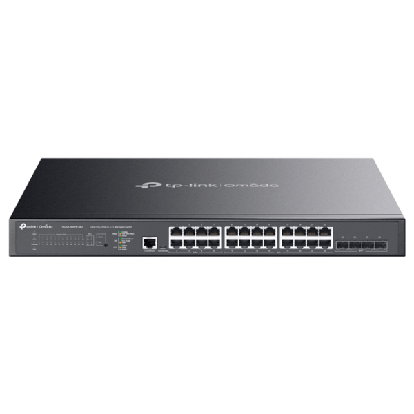 Коммутатор TP-Link SG3428XPP-M2 Черный 200 Gbps photo 1