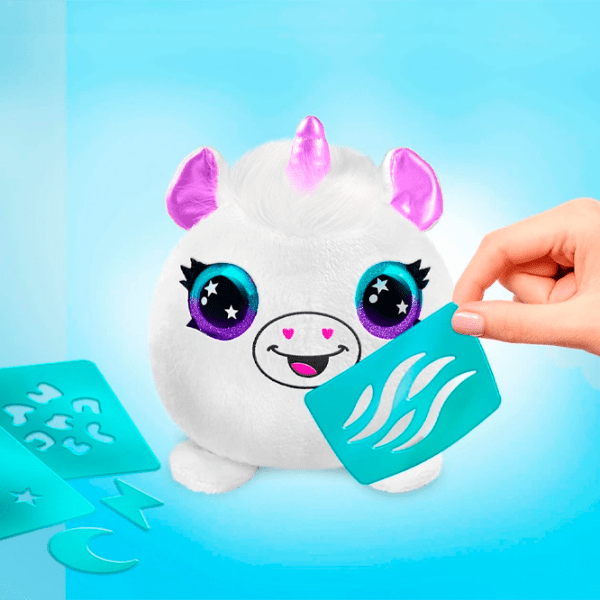 Set de creație Canal Toys Airbrush Plush Neon Mini Mystery Kit AIR020CL Violet Pentru fetițe, 6+ photo 4