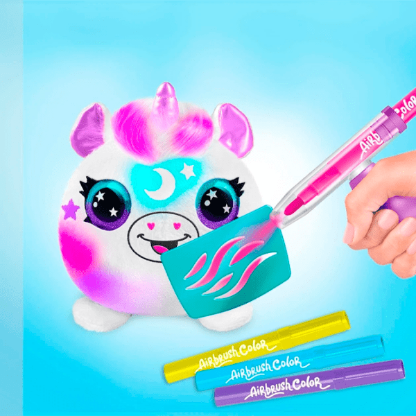 Set de creație Canal Toys Airbrush Plush Neon Mini Mystery Kit AIR020CL Violet Pentru fetițe, 6+ photo 5