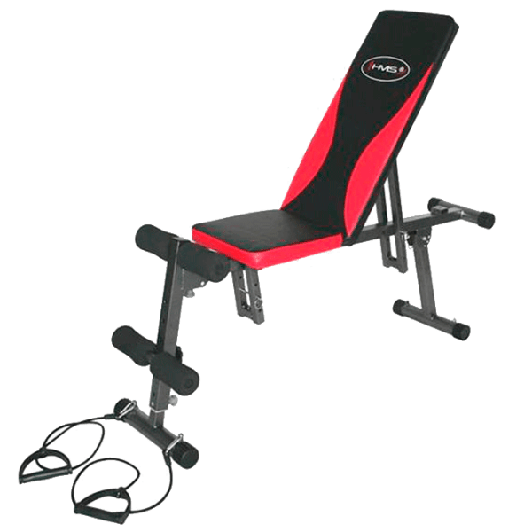 Bancă fitness HMS L8301 Black Antrenamente de forță photo 1