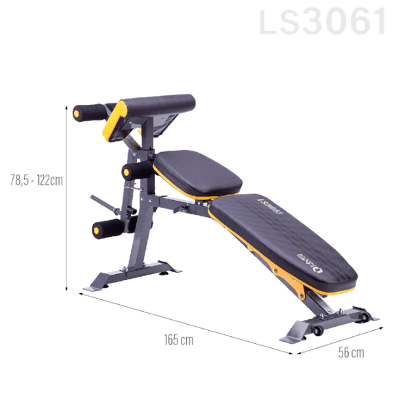 Спортивная скамья HMS LS3061 Black Силовые упражнения photo 2
