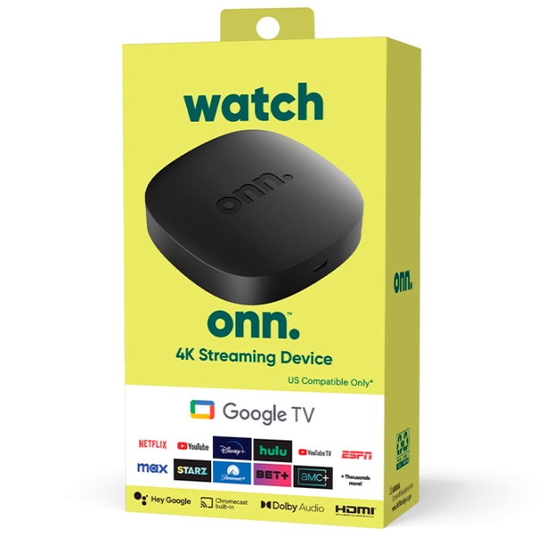 TV приставка Onn Google TV 4K UHD Streaming Box Black  photo 6