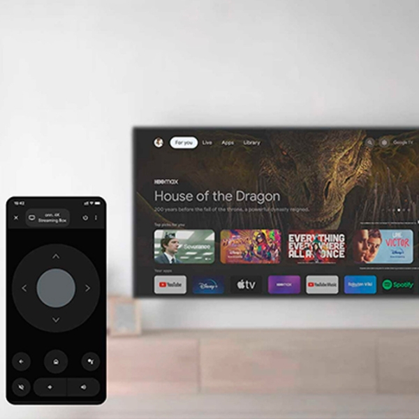 TV приставка Onn Google TV 4K UHD Streaming Box Black  photo 7