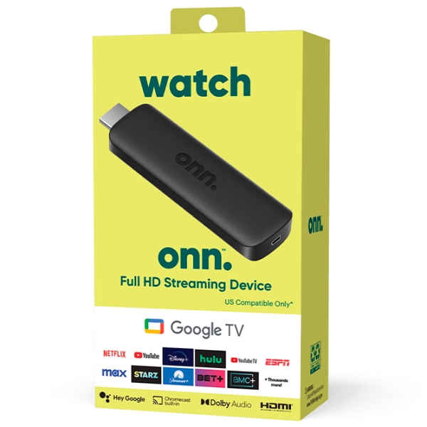 TV приставка Onn Google TV Full HD Black  photo 2