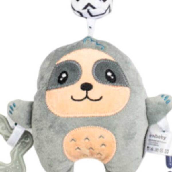 Jucărie pentru pătuțuri și cărucioare New Baby Animals 53894 Grey 1+ photo 3