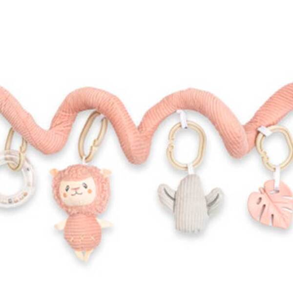Jucărie pentru pătuțuri și cărucioare New Baby Animals 53899 Pink 0+ photo 2