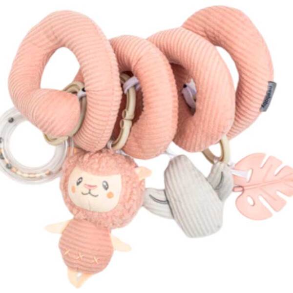 Jucărie pentru pătuțuri și cărucioare New Baby Animals 53899 Pink 0+ photo 5