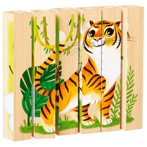 Puzzle Quercetti Play Bio 4 PUZZLES ENDANGERED ANIMALS (8007905807118) Количество деталей: 6, Рекомендуемый возраст: 1+ photo 3