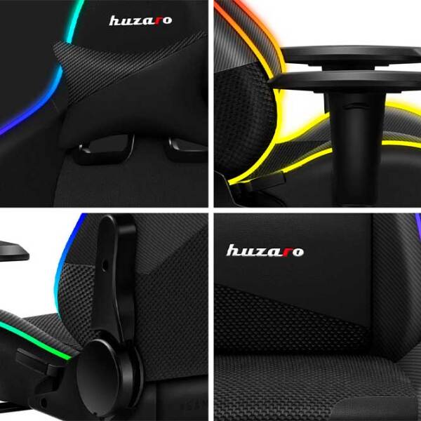 Scaun Gaming Huzaro Force 6.2 01036547 Black Carbon  photo 6