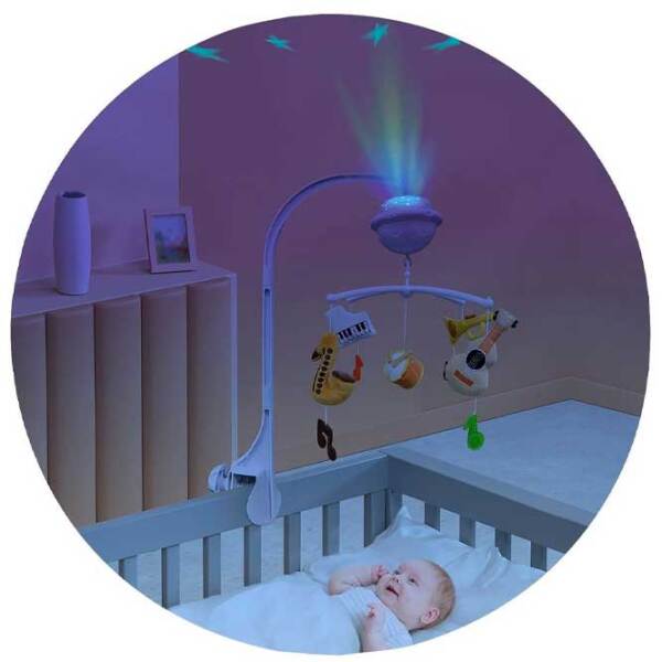 Jucărie pentru pătuțuri și cărucioare Chipolino Baby Mix MILD02306MUS Multicolor 0+ photo 3