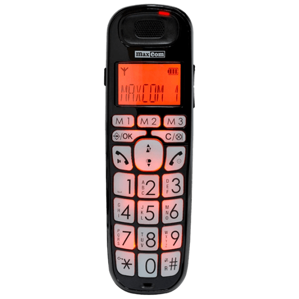 Dect Phone Maxcom MC6800 Black  photo 1