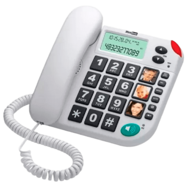 Corded Phone Maxcom KX-T480 White  photo 1