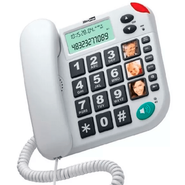 Corded Phone Maxcom KX-T480 White  photo 2