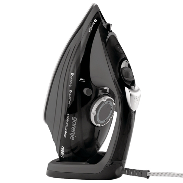 Fier de călcat Gorenje SIH2600BKG Black 2600 W, 30 g/min, 0.35 l, Ceramică photo 3