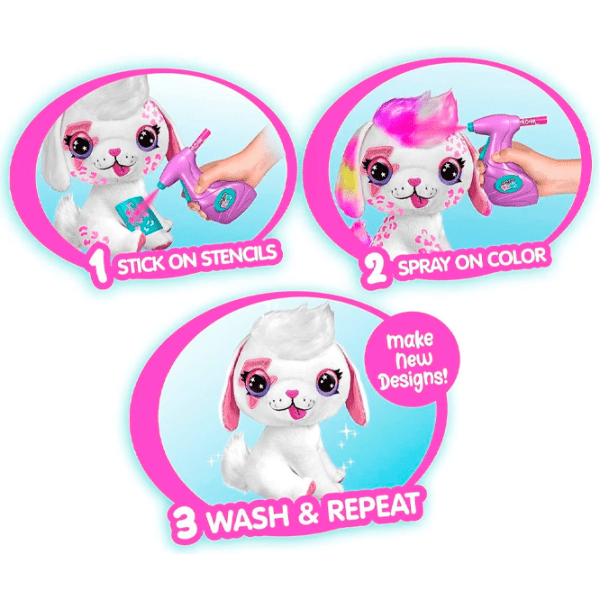 Интерактивная игрушка Canal Toys Airbrush Plush Puppy 249CL Разноцветный Для девочек, 6+ photo 6