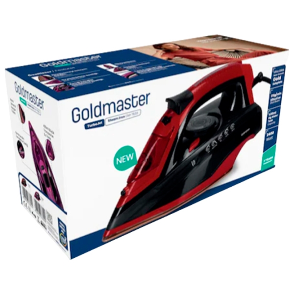 Fier de călcat GoldMaster GM 7633 K Red 2400 W, , 0.43 l, Ceramică photo 2