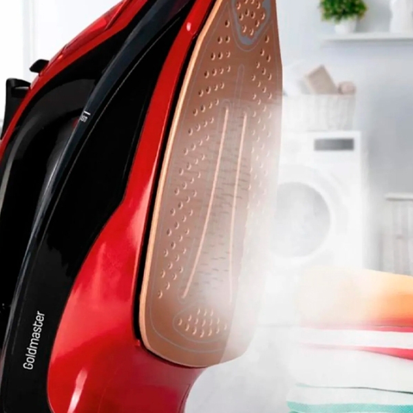 Fier de călcat GoldMaster GM 7633 K Red 2400 W, , 0.43 l, Ceramică photo 4