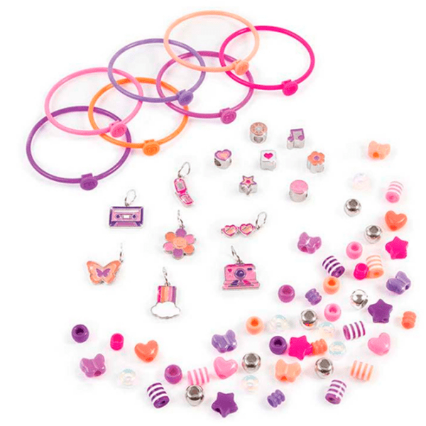 Креативный набор Make It Real Bringing Creativity to Life Fashion Beaded Bangle Bracelets 1329M Разноцветный Для девочек, 8+ photo 2