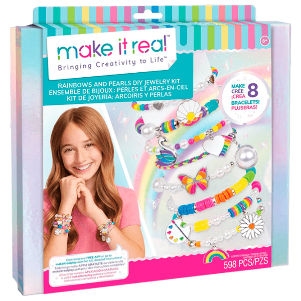 Креативный набор Make It Real Bringing Creativity to Life Rainbows and Pearls 1729M Разноцветный Для девочек, 8+ photo 1