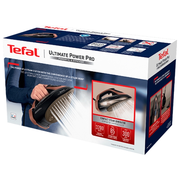 Fier de călcat Tefal FV9E50E0 Black 3200 W, 85 g/min, 0.35 l, Ceramică photo 6