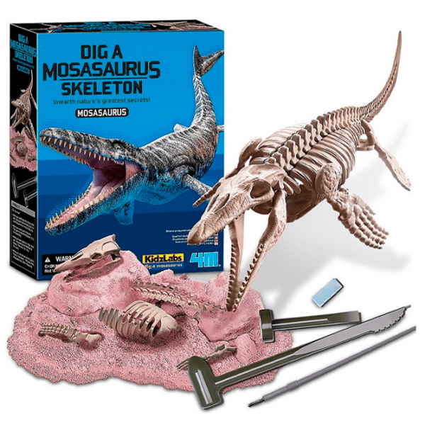 Set de creație 4M Mosasaurus Dig a Mosasaurus skeleton 00-03457 Multicolor Pentru copii, 8+ photo 8