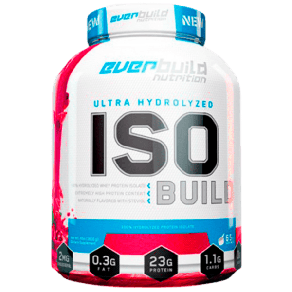 Proteină EverBuild Ultra Hydrolyzed ISO Build 2270 g Сăpșuni | praf photo 1