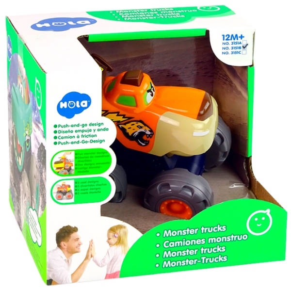 Машинка Hola Toys Monster Truck Tiger 3151B Оранжевый  photo 9