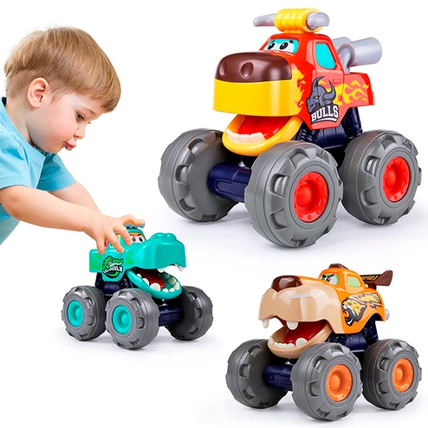 Машинка Hola Toys Monster Trucks Angry Bull 3151A Красный  photo 7