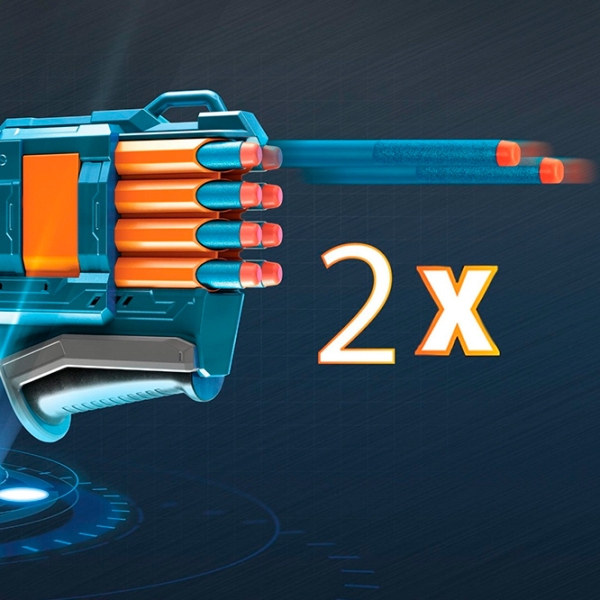 Бластер Hasbro Nerf Elite 2.0 Warden DB8 E9959 Blue патронный, Стрел, 8+ photo 2