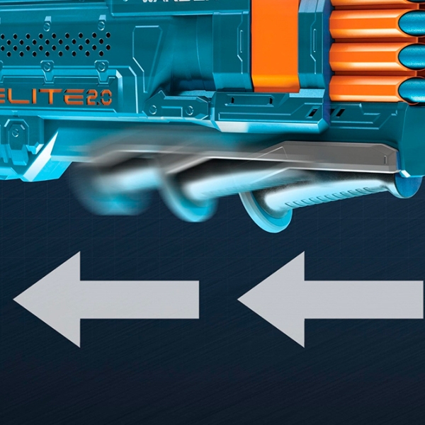 Бластер Hasbro Nerf Elite 2.0 Warden DB8 E9959 Blue патронный, Стрел, 8+ photo 3