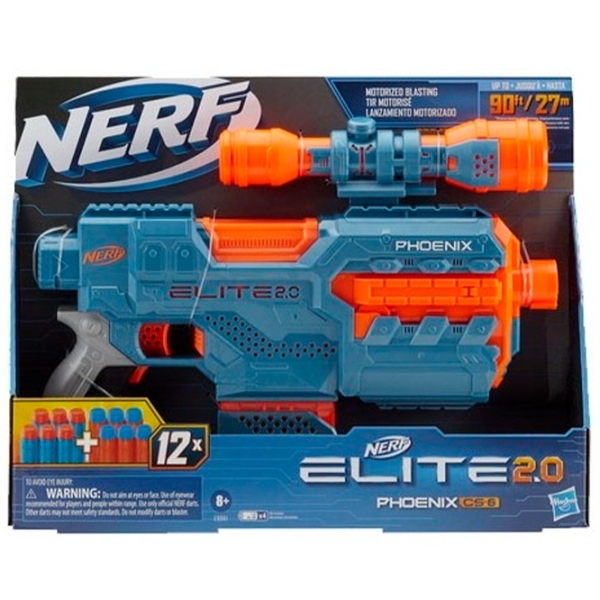 Бластер Hasbro Nerf Elite 2.0 Phoenix CS6 E9961 White патронный, Стрел, 8+ photo 2