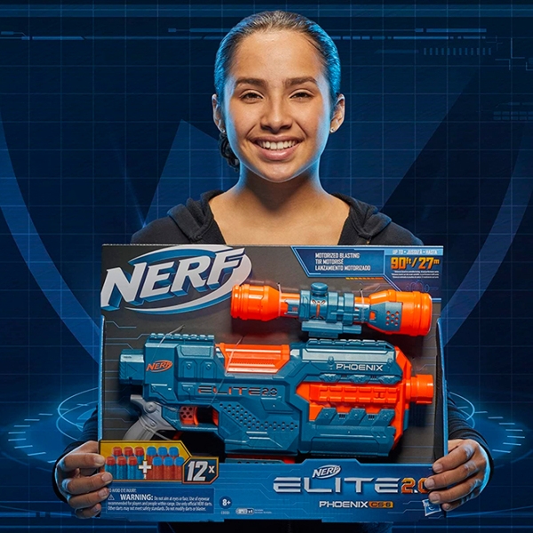 Бластер Hasbro Nerf Elite 2.0 Phoenix CS6 E9961 White патронный, Стрел, 8+ photo 5