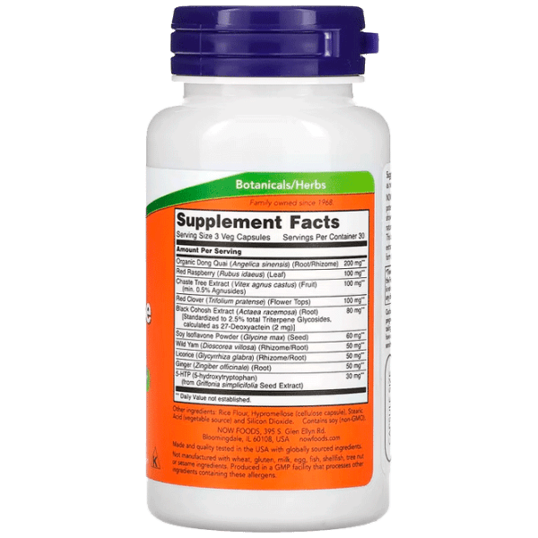 Vitamine și minerale Now Foods MENOPAUSE SUPPORT 90 VCAPS 733739033253  90 capsule photo 3