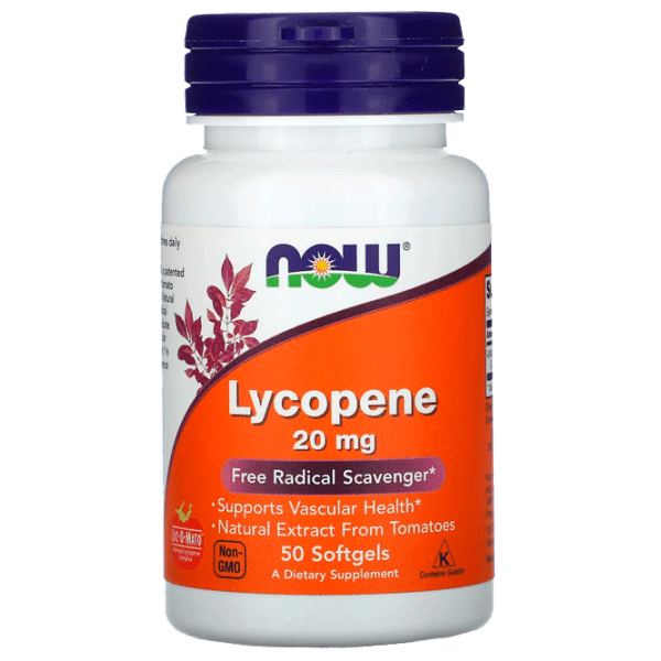 Vitamine și minerale Now Foods LYCOPENE 20 MG 733739030627  50 photo 1
