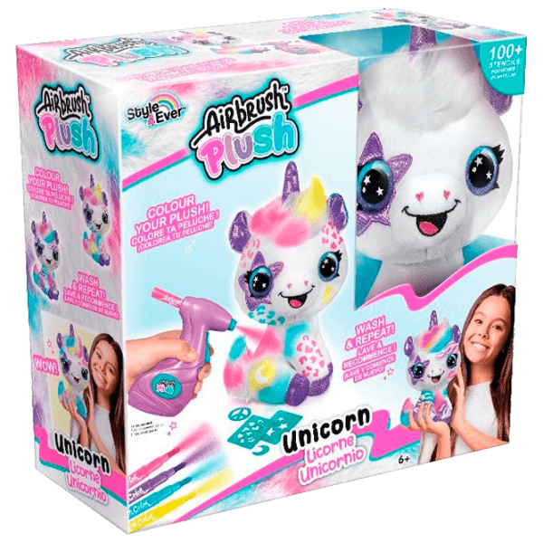 Креативный набор Canal Toys Airbrush Plush Unicorn 228CL Разноцветный Для девочек, 6+ photo 1