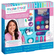 Set de creație Make It Real Bringing Creativity to Life Girl-on-the Go Makeup Set 2463M Pink Pentru fetițe, 8+
