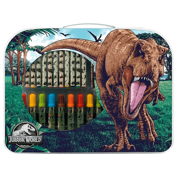 Set de creație As Kids Jurassic World Art Case 1023-66229 Green Pentru copii, 3+ photo 1