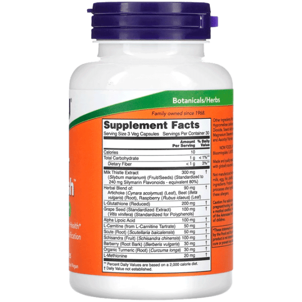 Витамины и минералы Now Foods LIVER REFRESH 90 VCAPS 733739024480  90 капсул photo 3