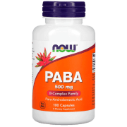 Витамины и минералы Now Foods PABA 500mg 100 CAPS 733739004857  100 капсул