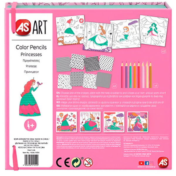 Set de creație As Kids Art Princesses 1038-21054 Pink Pentru fetițe, 4+ photo 6