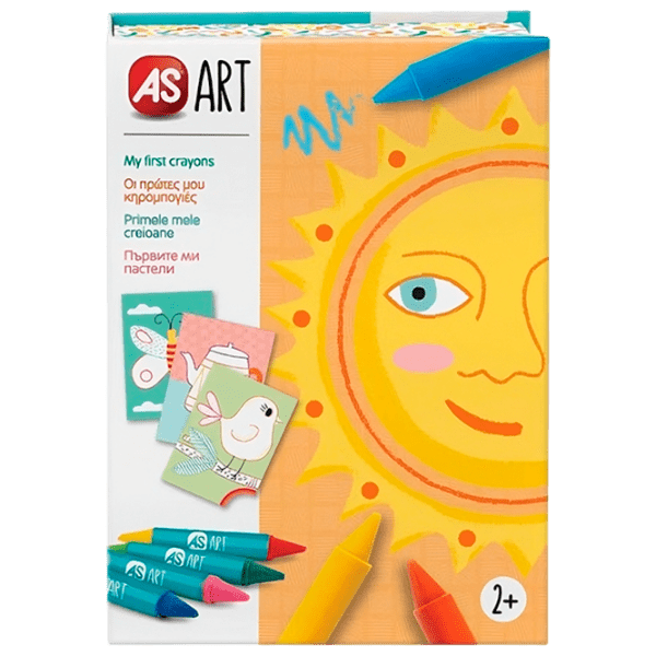 Set de creație As Kids Art My First Crayons 1038-21061 Pink Pentru copii, 2+ photo 1