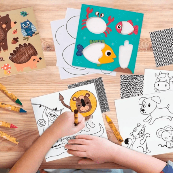 Set de creație As Kids Art Animals 1038-21051 Pink Pentru copii, 3+ photo 5